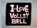 �����å����ϥ�ɥ�����/XWL121-90�ʥ֥�å��ˡ�I LOVE VOLLEYBALL��34��34cm