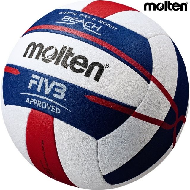 送料無料】モルテン(molten) ビーチバレーボール5000 国際公認球 3個